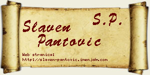 Slaven Pantović vizit kartica